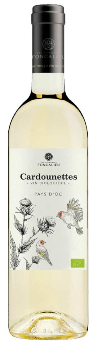 Cardounettes Chardonnay Blanc Bio 2023 Oc IGP schroefdop  0,75L